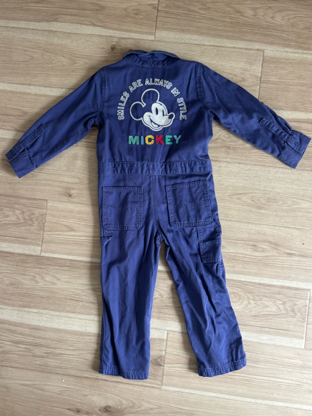 Gap × Disney Baby & Toddler Mickey Mouse Coveralls - Picture 2 of 7
